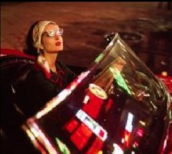 Italian girl in Ferrari, Milan, Italy, 1