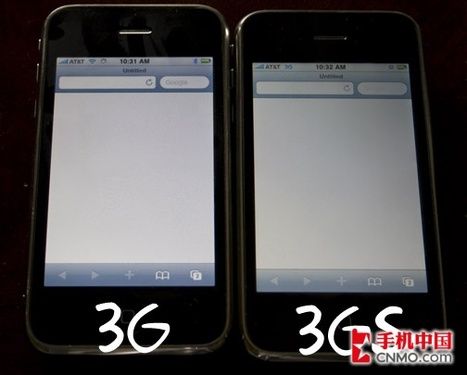 ������ɶ��ͬ ƻ��iPhone 3GS/3G�Ա�