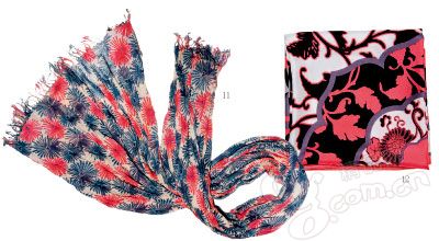 棉麻围巾,棉麻是传统服装当中常用的材质,而花朵图案则是截取自旗袍,宽大的款式也可以当披肩使用。 棉麻围巾,棉麻是传统服装当中常用的材质,而花朵图案则是截取自旗袍,宽大的款式也可以当披肩使用。