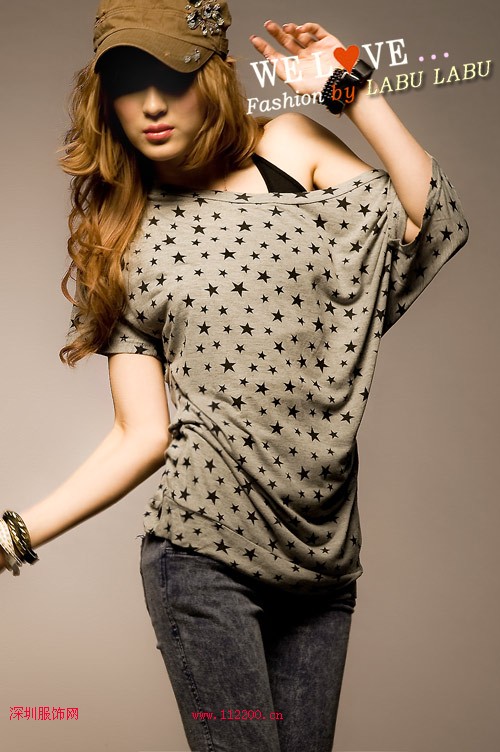 时尚女性夏装星星圆点格纹将3大潮流元素穿上身