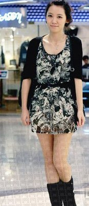 20款开襟毛衣 <wbr>应对三地温差 黑白花雪纺裙很抢眼