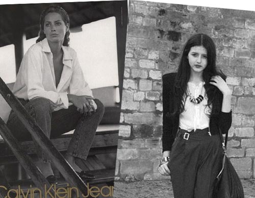 到今天看起来也是非常时髦的装扮和搭配在当时是女人的必备款式