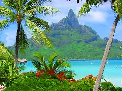 staring out at Mt.Otemanu from the resort