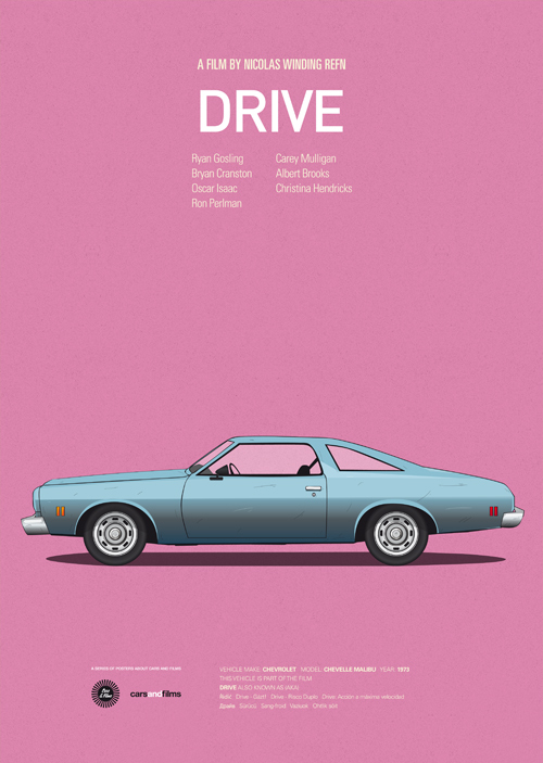 Cars and Films当汽车遇到电影海报