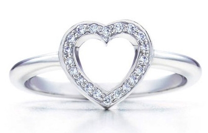 Tiffany&co.经典心型美钻名戒