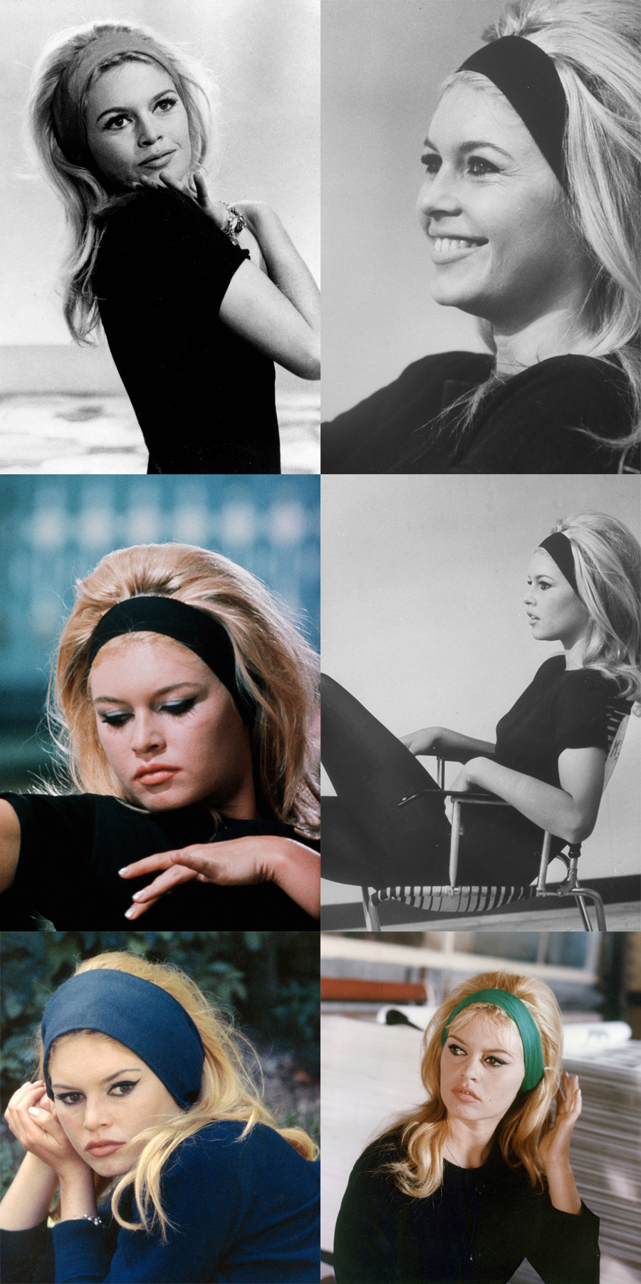 Brigitte Bardot（碧姬·芭铎）的4款发型