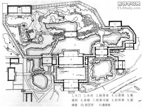 知名古典园林平面图