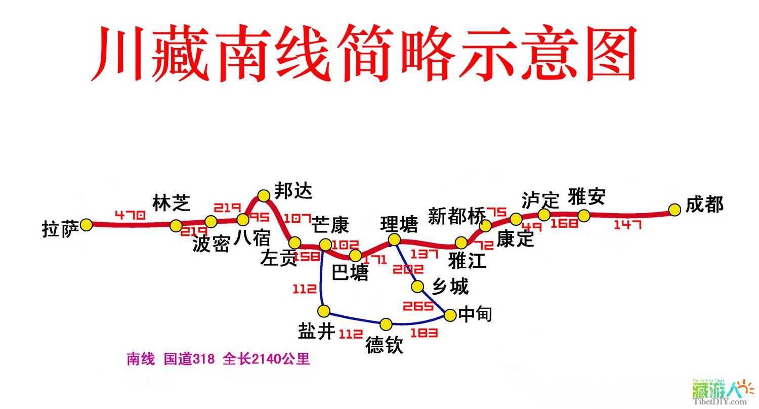 四条进藏公路指南