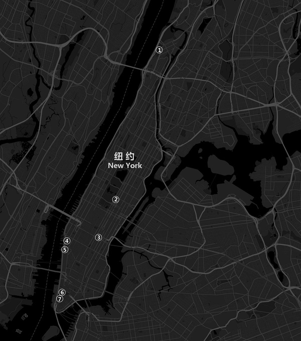 纽约那些最具风格的建筑项目分布地图