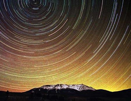 九大天空奇观:北极光与星迹