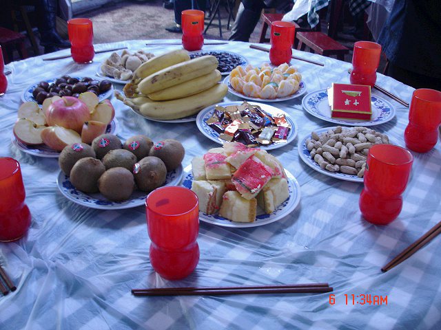 晋中农村的婚礼大宴(1) 秀色可餐 婚宴食品 农村食品 