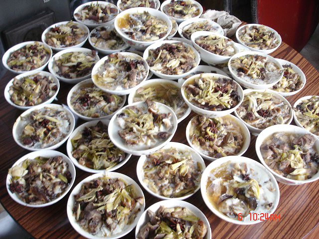 晋中农村的婚礼大宴(1) 秀色可餐 婚宴食品 农村食品 