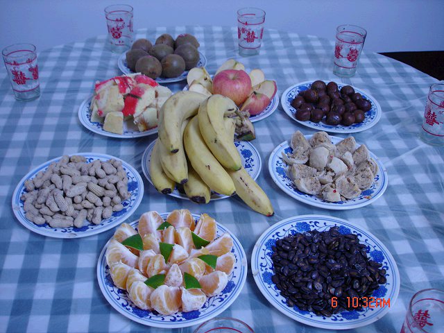 晋中农村的婚礼大宴(1) 秀色可餐 婚宴食品 农村食品 