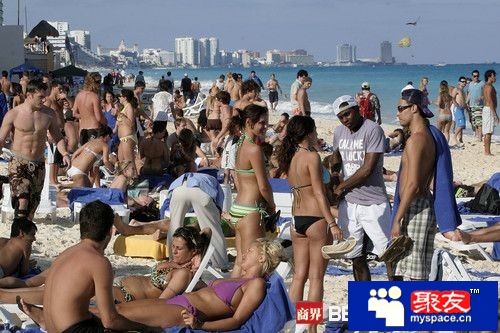 美国大学生春假流行海滩疯狂派对