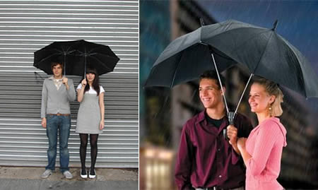 雨天的浪漫雨伞的创意