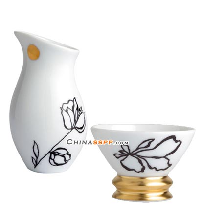 黑白花色餐具 超凡脱俗魅力