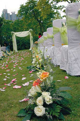 经典草坪婚礼示范