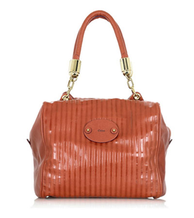 Chloé 09春夏桔色牛皮手提包