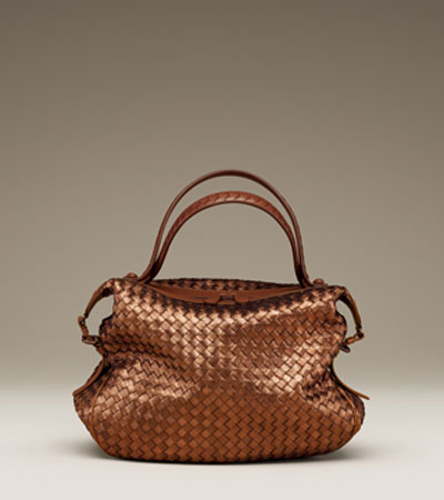 Bottega Veneta 09春夏限量版古铜色小羊皮手提包