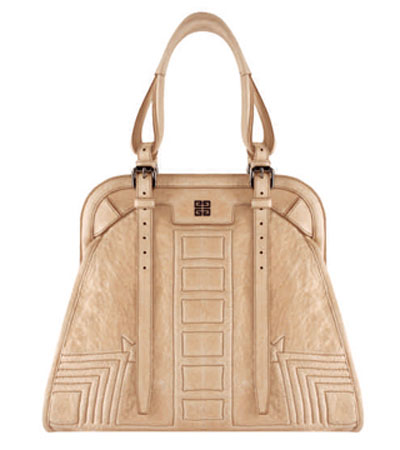 GIVENVHY 09春夏裸色定型羊皮手提包