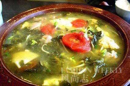 酸菜豆花