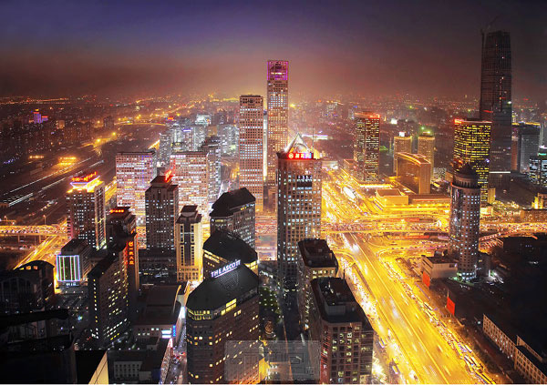 北京CBD夜景