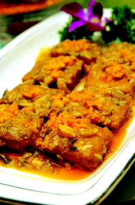 蟹粉豆腐：重阳筵上唱“双黄”