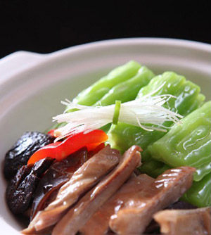 苦瓜鸡片