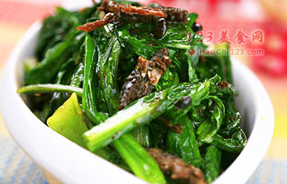 豆豉鲮鱼油麦菜