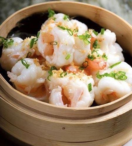 金银蒜香明虾球