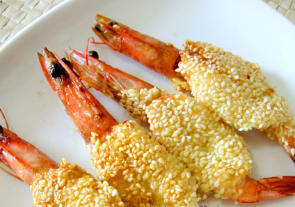 炸芝麻虾排做法