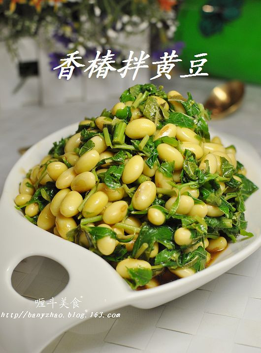 香椿拌黄豆的营养价值及做法