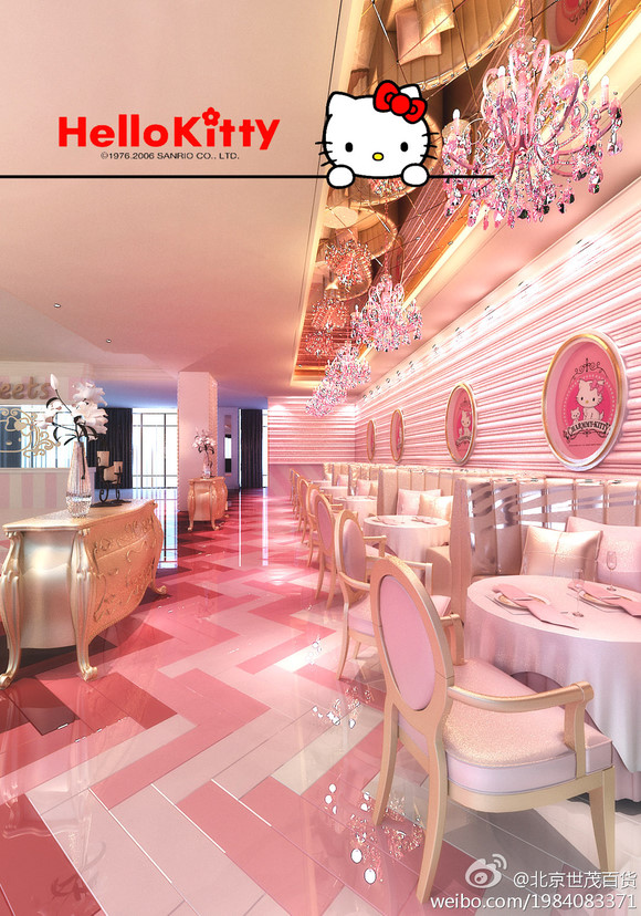 北京三里屯hello kitty主题餐厅