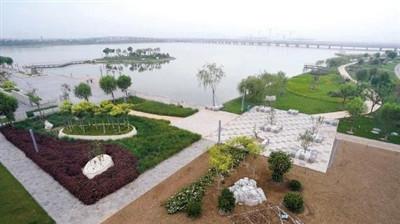 塘沽海洋高新区的金海湖景观区