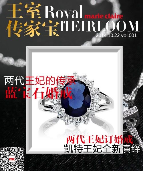 蓝宝石戒指 两代王妃的传承