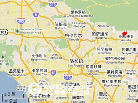 美国洛杉矶阿凯迪亚（Arcadia）简介