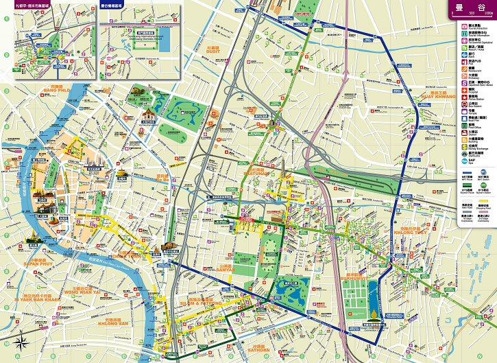 实用的泰国中文地图