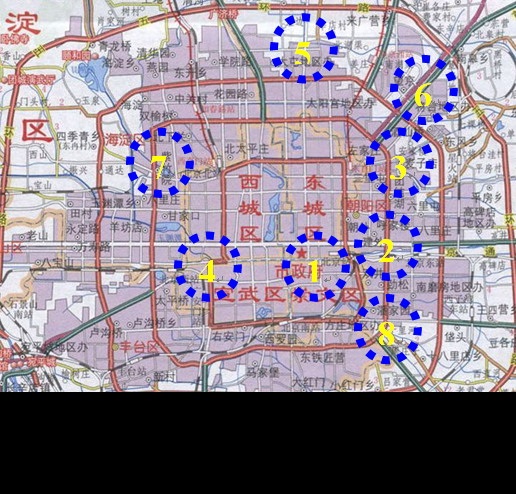 北京的8大酒店圈