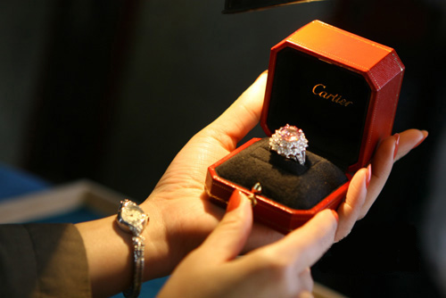 电影奢华珠宝展示的舞台