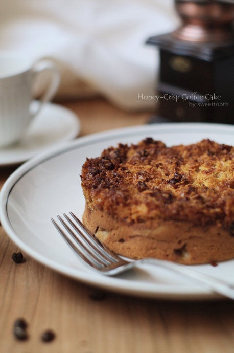 黑咖啡的绝配——Honey-Crisp Coffee Cake