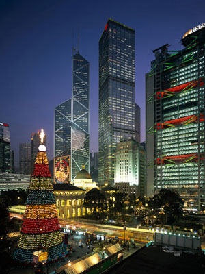 缤纷香港圣诞游灯地图
