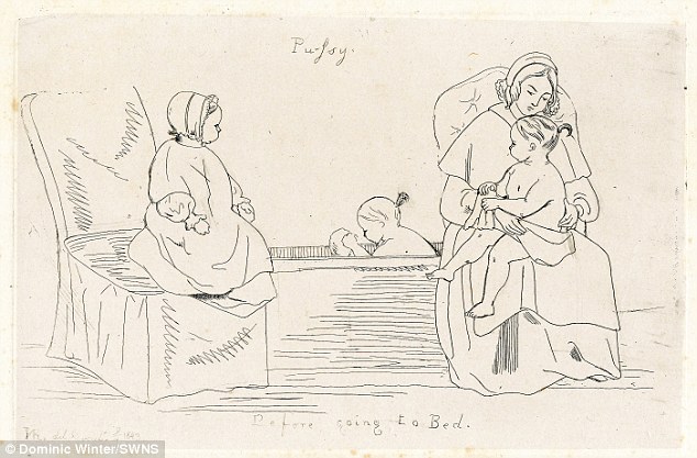 150年前的维多利亚女王素描画