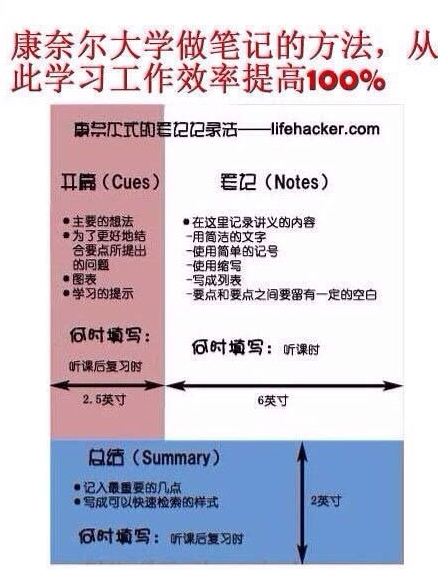 康奈尔大学做笔记的方法