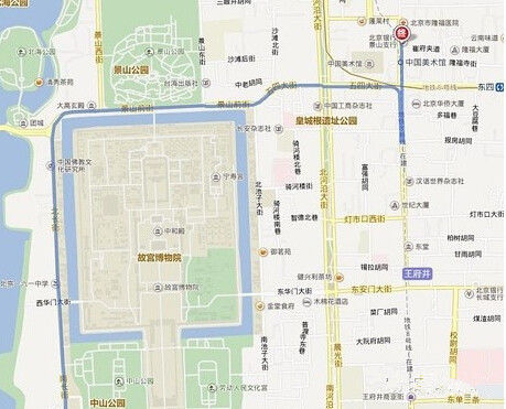 散步爱好者的北京地图