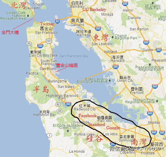 旧金山湾区五大区域详细介绍