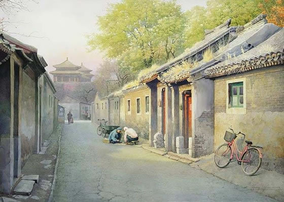 画家笔下的老北京