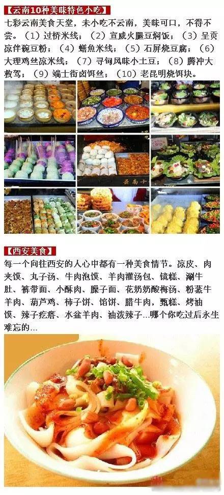 国内各地小吃美食集