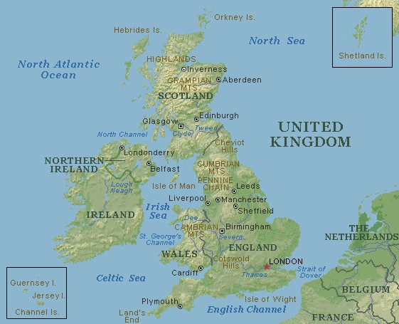 英国地图