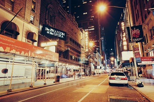 纽约夜色美景图
