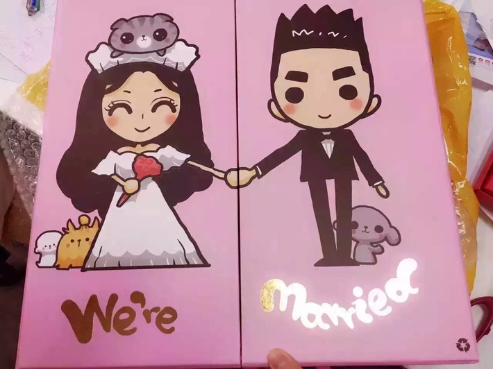 Angelababy和黄晓明的结婚请柬